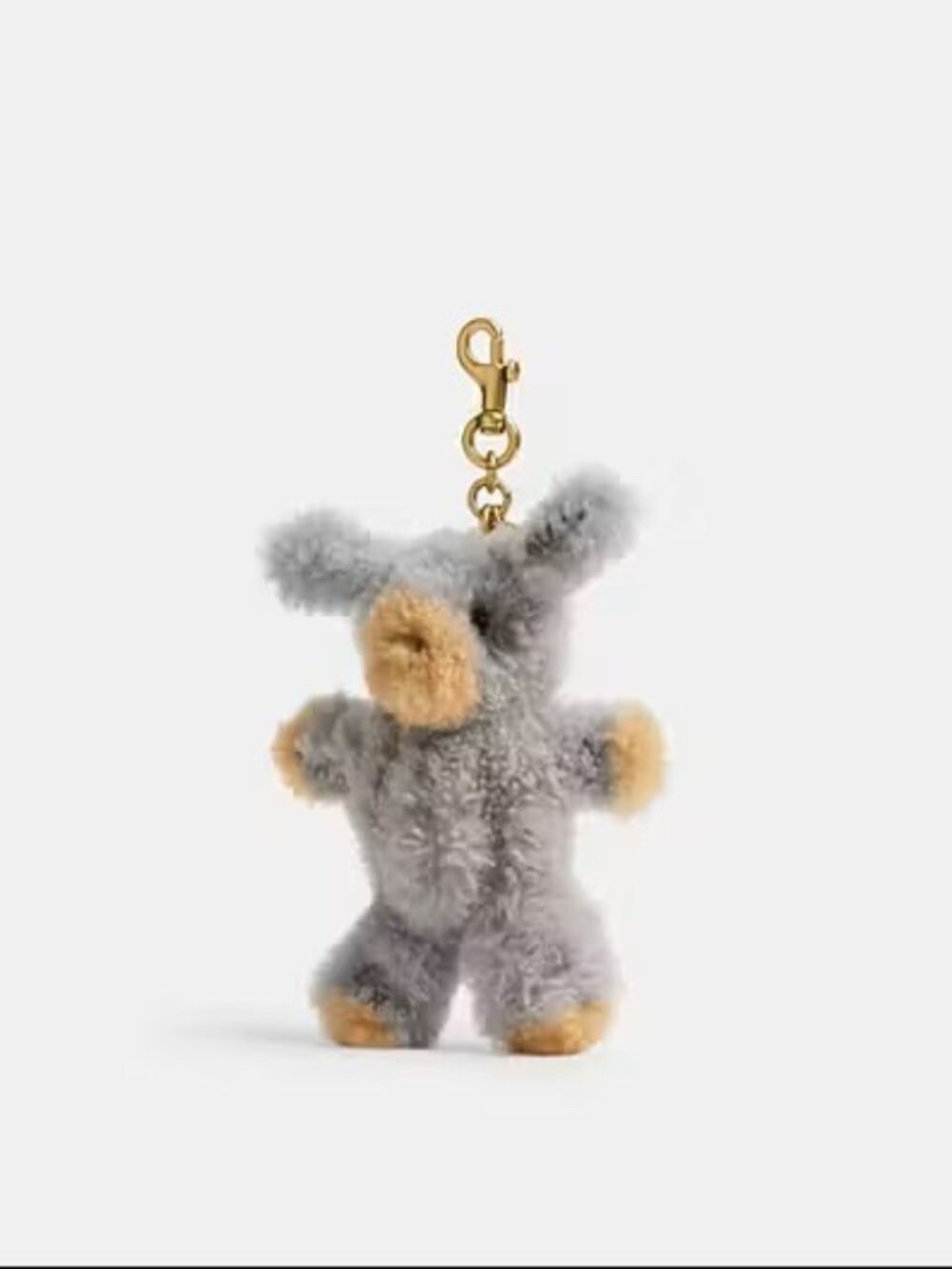 Coach $195 Fuzzy Bag Charm In Shearling NWT!